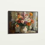Floral 976 Canvas Art 18" x 24" / 45 x 60 cm / Black