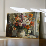 Floral 976 Canvas Art 60 x 40 cm / Black
