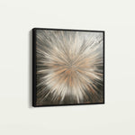 Abstract 977 Canvas Art 16" x 16" / 40 x 40 cm / Black