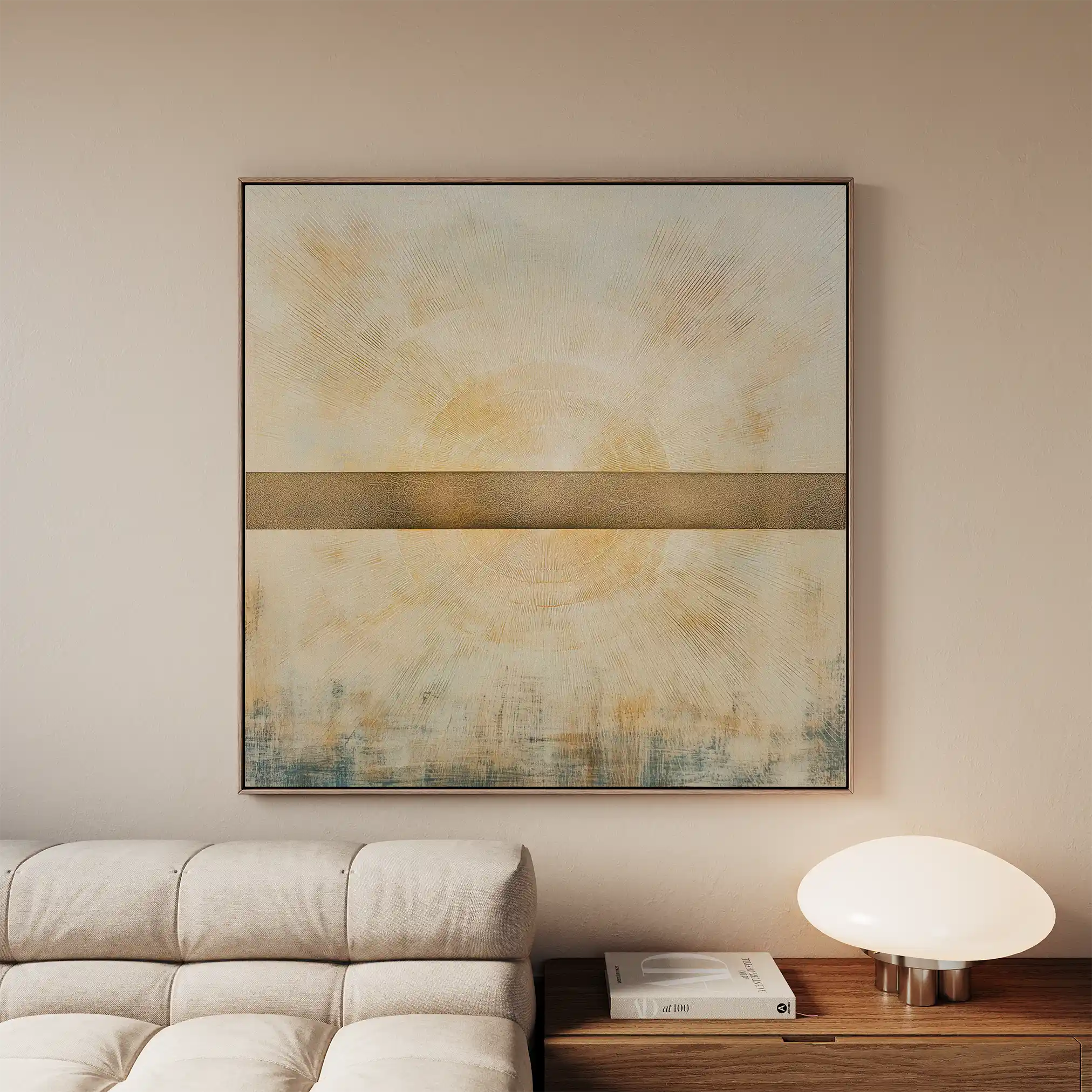 Abstract 978 Canvas Art 16" x 16" / 40 x 40 cm / Black
