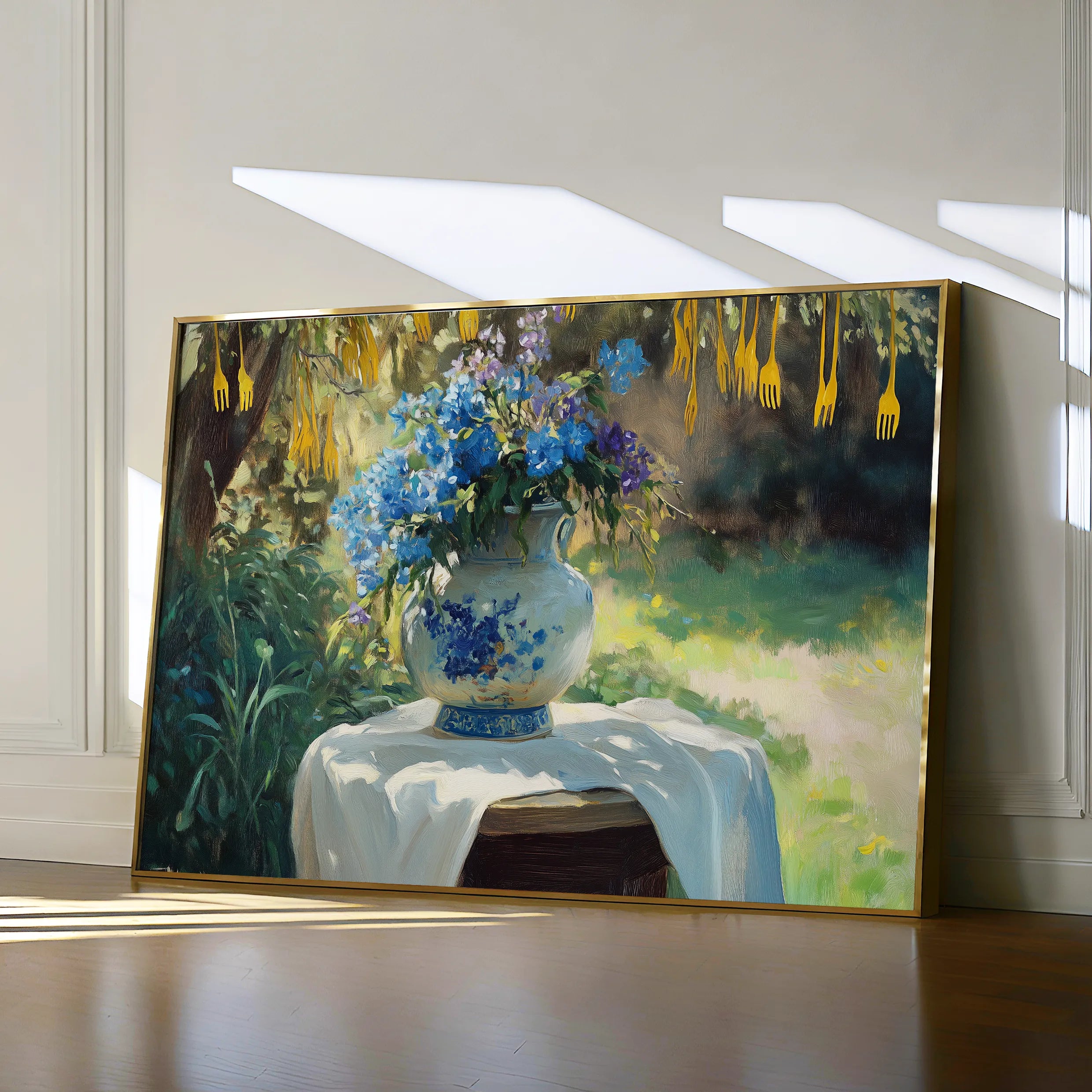 Floral 978 Canvas Art 18" x 24" / 45 x 60 cm / Black