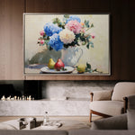 Floral 979 Canvas Art 18" x 24" / 45 x 60 cm / Black