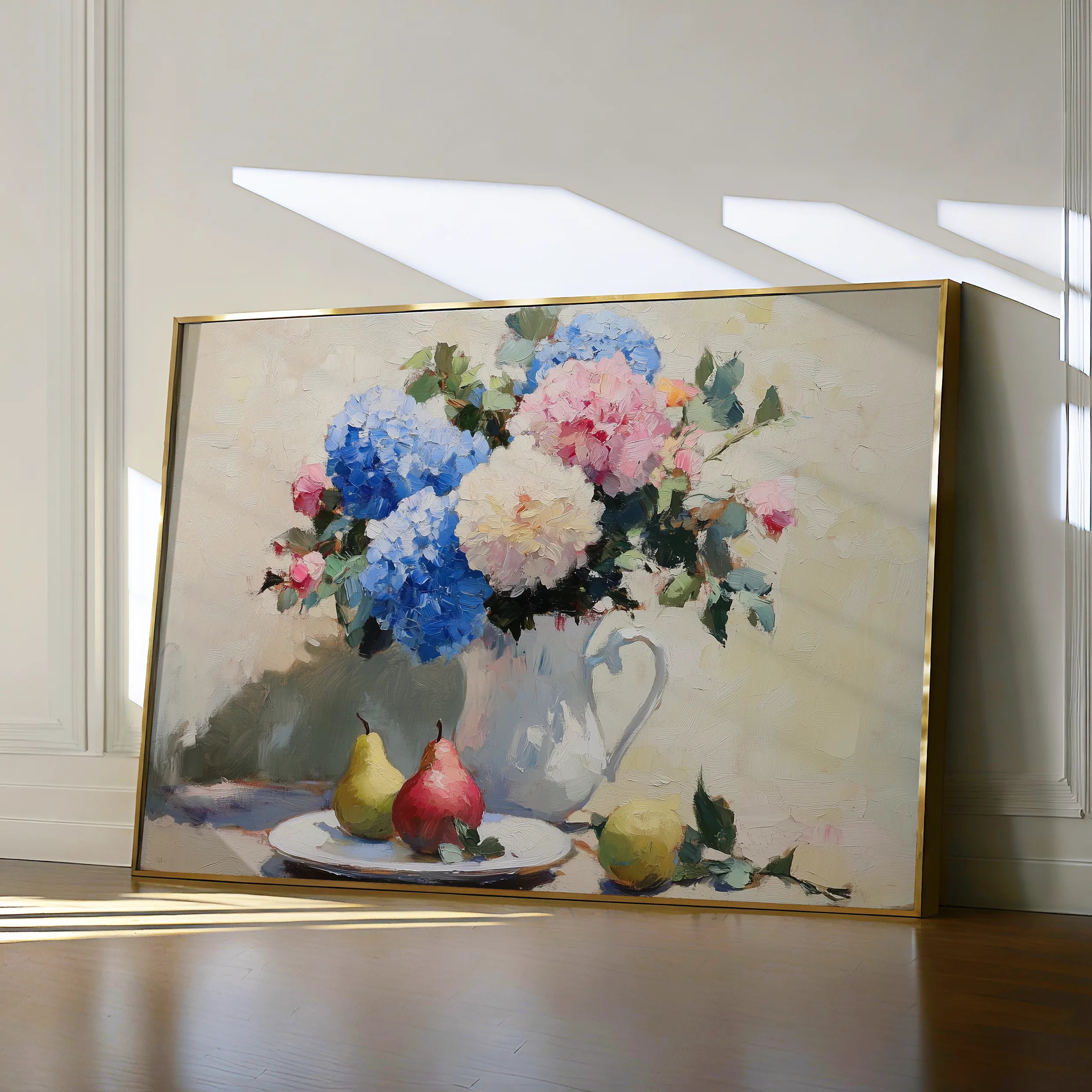 Floral 979 Canvas Art 18" x 24" / 45 x 60 cm / Black