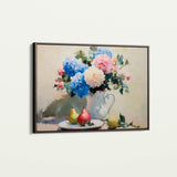 Floral 979 Canvas Art 18" x 24" / 45 x 60 cm / Black