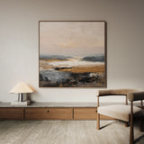 Abstract 980 Canvas Art 16" x 16" / 40 x 40 cm / Black