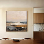 Abstract 980 Canvas Art 16" x 16" / 40 x 40 cm / Black