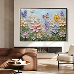 Floral 980 Canvas Art 60 x 40 cm / Black