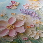Floral 980 Canvas Art 60 x 40 cm / Black
