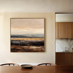 Abstract 981 Canvas Art 16" x 16" / 40 x 40 cm / Black
