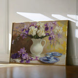 Floral 981 Canvas Art 18" x 24" / 45 x 60 cm / Black