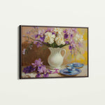 Floral 981 Canvas Art 18" x 24" / 45 x 60 cm / Black