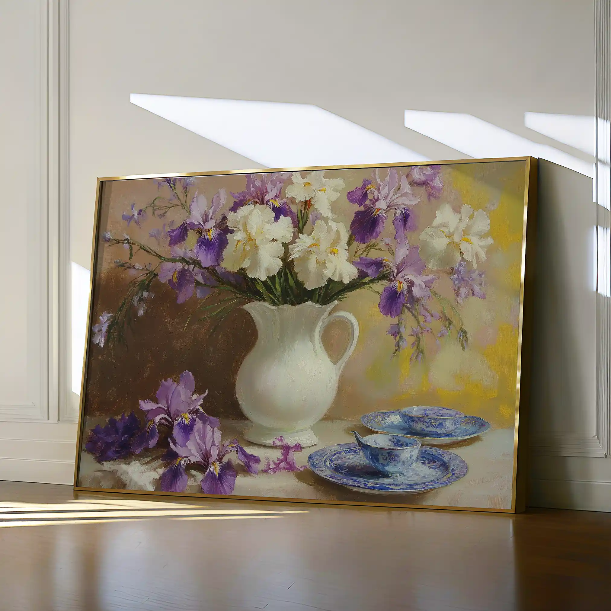 Floral 981 Canvas Art 60 x 40 cm / Black