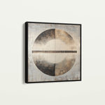 Abstract 982 Canvas Art 16" x 16" / 40 x 40 cm / Black