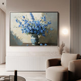 Floral 982 Canvas Art 18" x 24" / 45 x 60 cm / Black