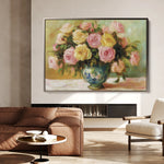 Floral 983 Canvas Art 18" x 24" / 45 x 60 cm / Black