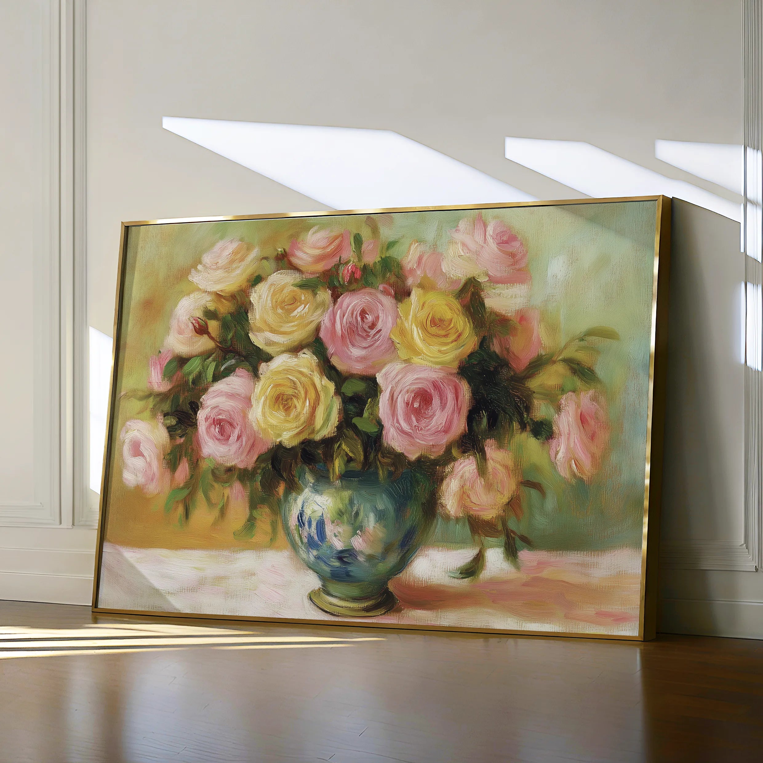 Floral 983 Canvas Art 18" x 24" / 45 x 60 cm / Black