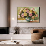 Floral 983 Canvas Art 18" x 24" / 45 x 60 cm / Black
