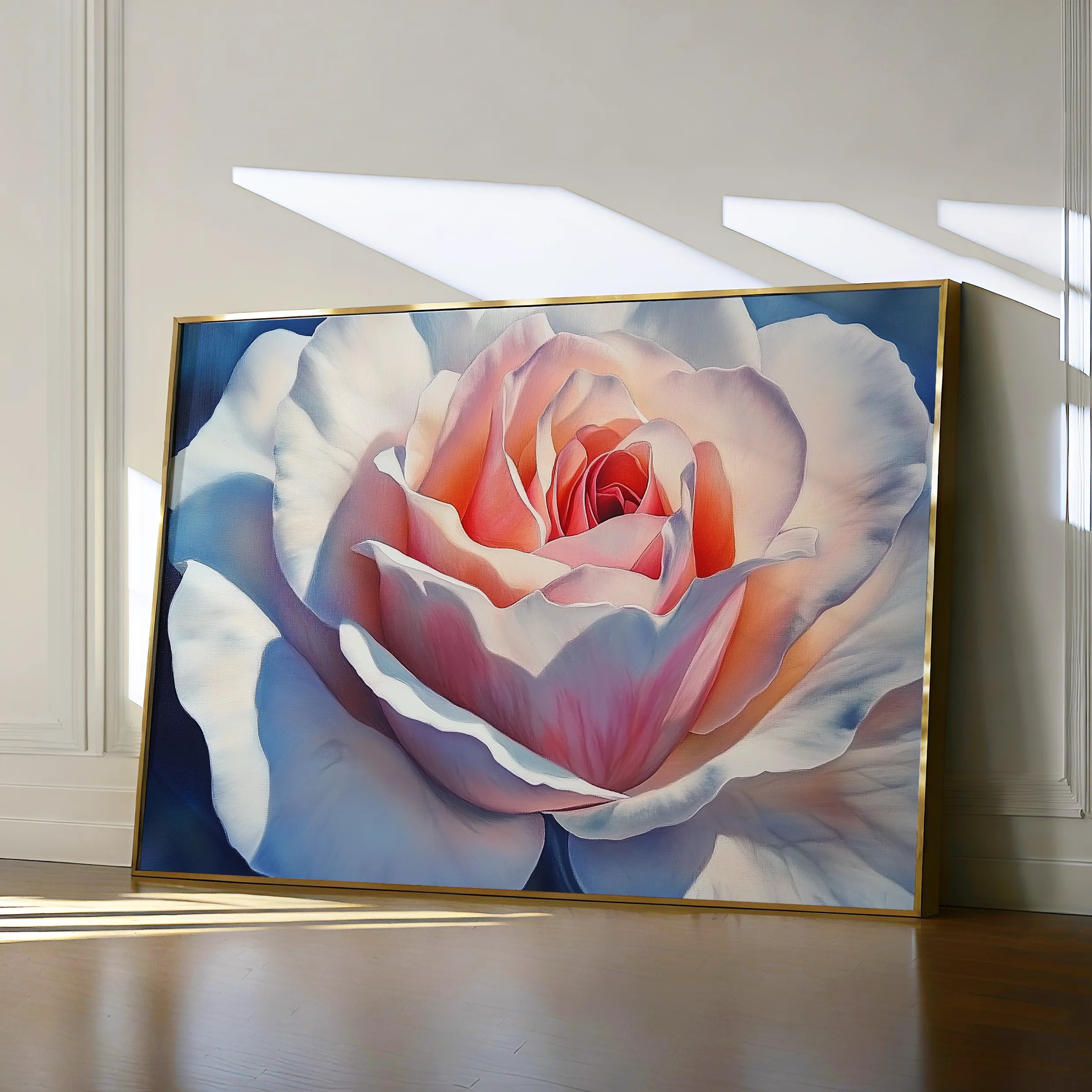Floral 984 Canvas Art 18" x 24" / 45 x 60 cm / Black