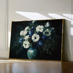 Floral 985 Canvas Art 18" x 24" / 45 x 60 cm / Black
