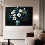 Floral 985 Canvas Art 18" x 24" / 45 x 60 cm / Black