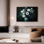 Floral 985 Canvas Art 18" x 24" / 45 x 60 cm / Black