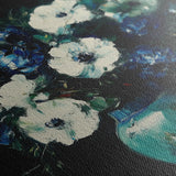 Floral 985 Canvas Art 18" x 24" / 45 x 60 cm / Black