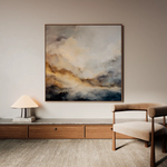 Abstract 986 Canvas Art 60 x 60 cm / Black