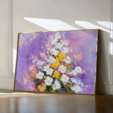 Floral 986 Canvas Art 18" x 24" / 45 x 60 cm / Black