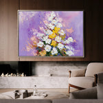 Floral 986 Canvas Art 18" x 24" / 45 x 60 cm / Black