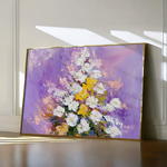 Floral 986 Canvas Art 60 x 40 cm / Black