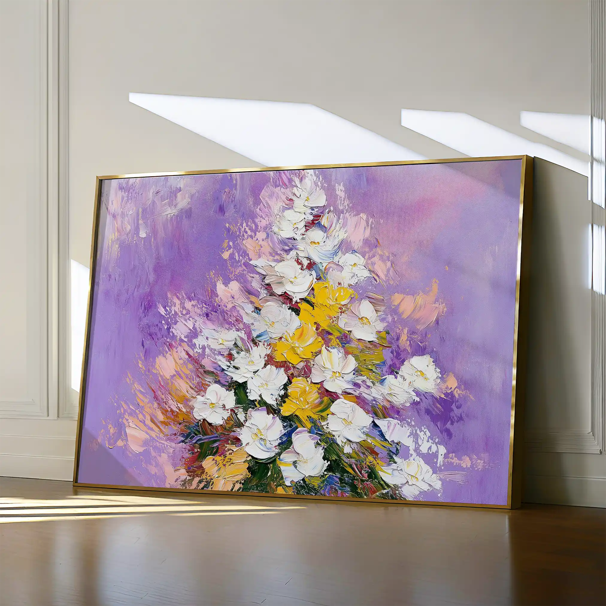 Floral 986 Canvas Art 60 x 40 cm / Black