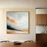 Abstract 988 Canvas Art 16" x 16" / 40 x 40 cm / Black