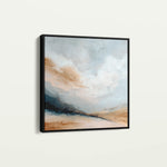 Abstract 988 Canvas Art 16" x 16" / 40 x 40 cm / Black