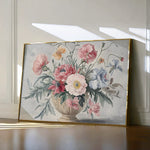 Floral 988 Canvas Art 18" x 24" / 45 x 60 cm / Black