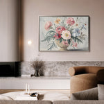 Floral 988 Canvas Art 18" x 24" / 45 x 60 cm / Black