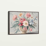 Floral 988 Canvas Art 18" x 24" / 45 x 60 cm / Black
