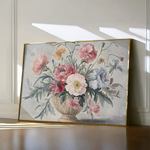 Floral 988 Canvas Art 60 x 40 cm / Black