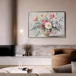 Floral 988 Canvas Art 60 x 40 cm / Black