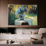 Floral 989 Canvas Art 18" x 24" / 45 x 60 cm / Black