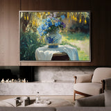 Floral 989 Canvas Art 18" x 24" / 45 x 60 cm / Black