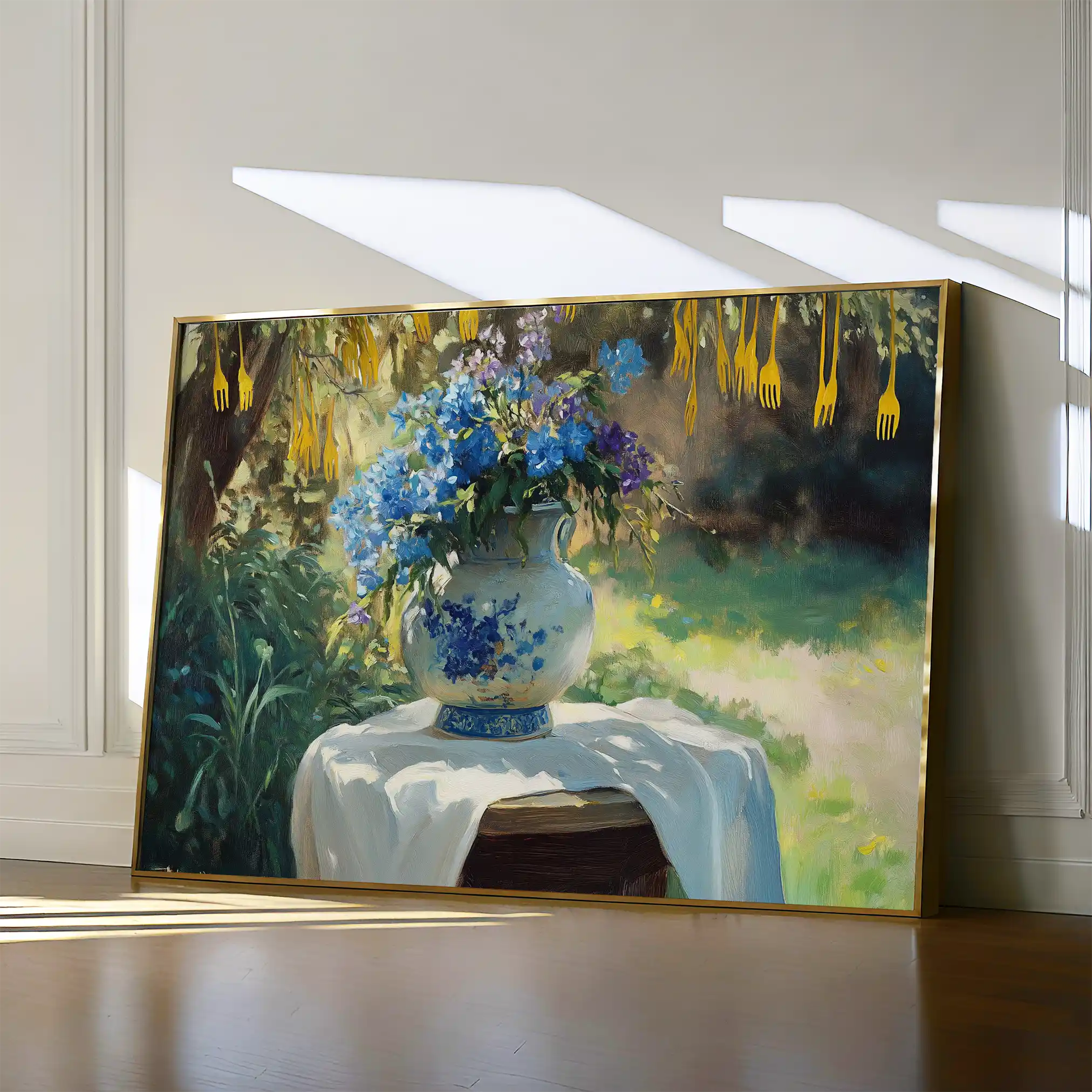 Floral 989 Canvas Art 60 x 40 cm / Black