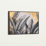 Floral 990 Canvas Art 18" x 24" / 45 x 60 cm / Black