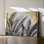 Floral 990 Canvas Art 60 x 40 cm / Black