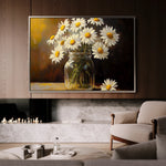 Floral 991 Canvas Art 18" x 24" / 45 x 60 cm / Black