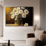 Floral 991 Canvas Art 18" x 24" / 45 x 60 cm / Black