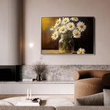 Floral 991 Canvas Art 18" x 24" / 45 x 60 cm / Black
