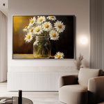 Floral 991 Canvas Art 60 x 40 cm / Black