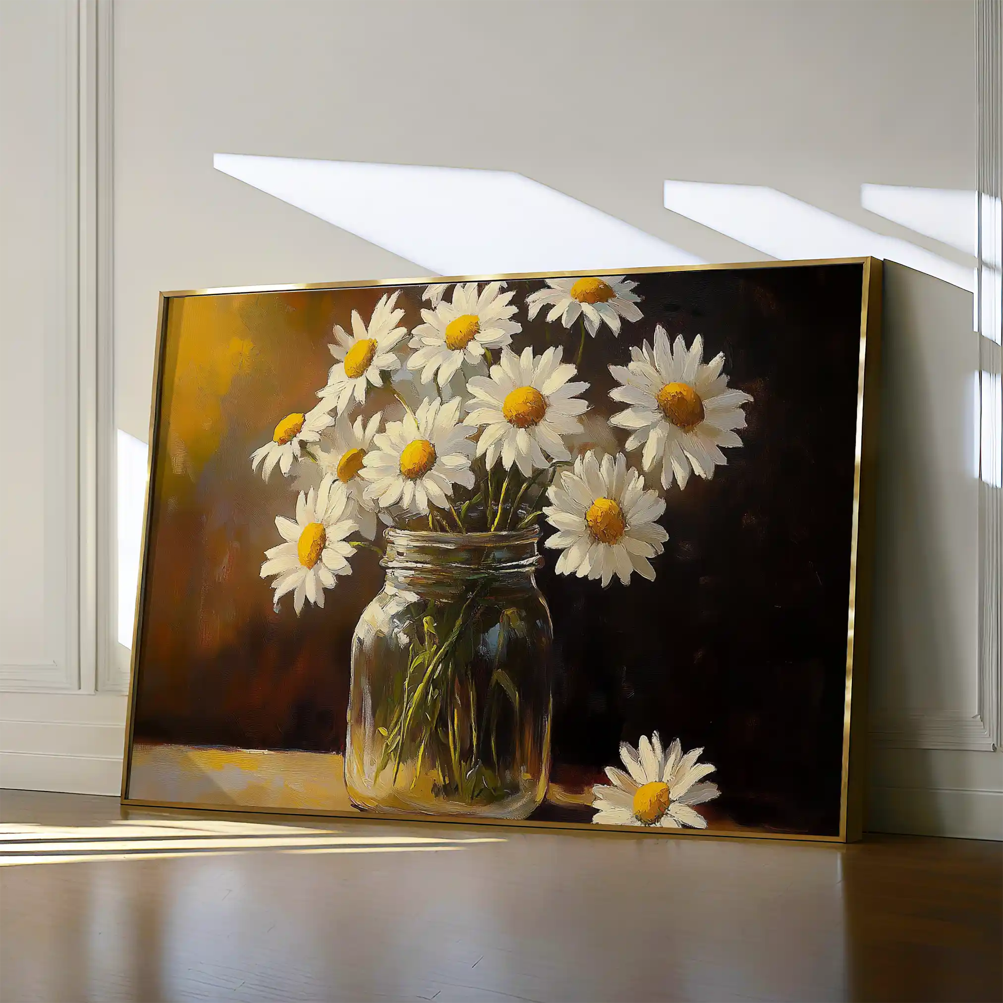 Floral 991 Canvas Art 60 x 40 cm / Black