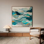 Abstract 992 Canvas Art 60 x 60 cm / Black