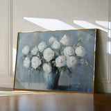 Floral 992 Canvas Art 18" x 24" / 45 x 60 cm / Black